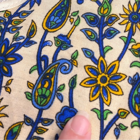 Imperfect 100% cotton made in Egypt tunic dress size medium lightweight summer - Picture 13 of 16